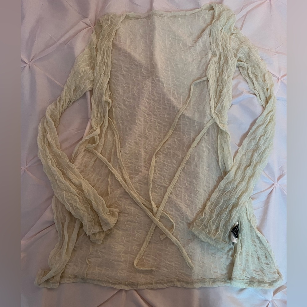 Sheer Overlay Sweater